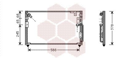 VAN WEZEL Конденсатор, кондиционер 82005079